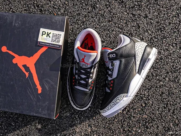 Cement Retro SHIP TO PK Jordan GOD READY Air 3 RETAIL MATERIALS Black 0517